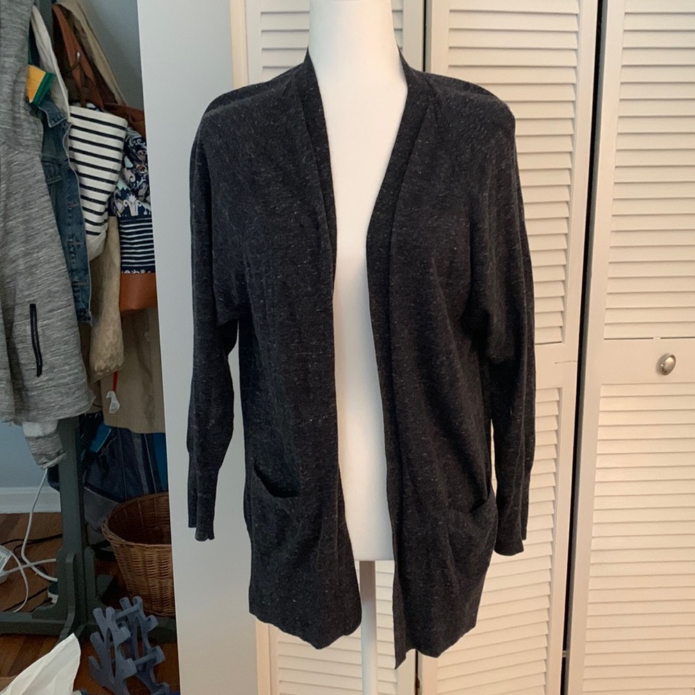 Dark blue light cardigan sweater